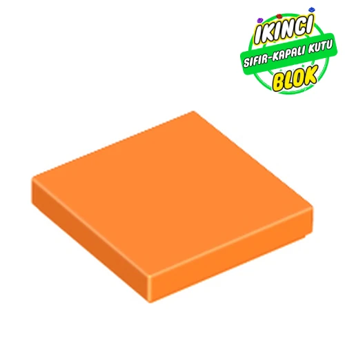 LEGO® Tile 2 x 2 with Groove Turuncu Sıfır