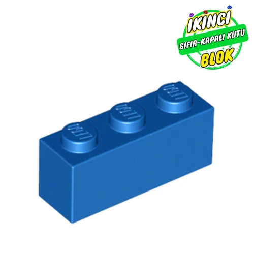 LEGO® 1 x 3 Tuğla Mavi Sıfır
