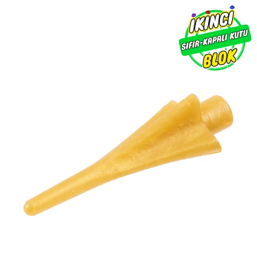 LEGO® Weapon Spear Tip with Fins İnci Altın Sıfır