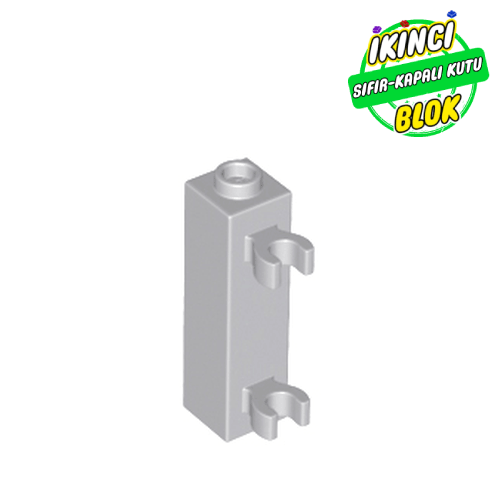 LEGO® 1 x 1 x 3 2 Klipsli Modifiye Tuğla Açık Mavimsi Gri Sıfır