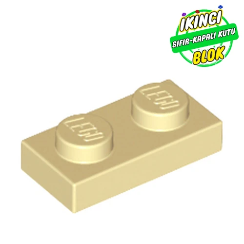 LEGO® Plate 1 x 2 Bej Sıfır