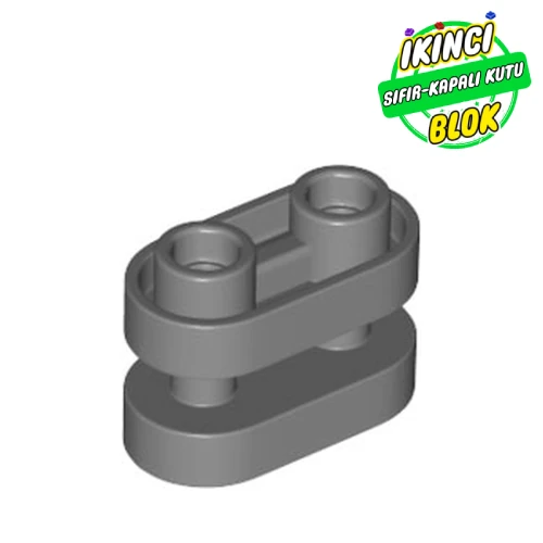 LEGO® Brick Special 1 x 2 Rounded with Center Bars Koyu Mavimsi Gri Sıfır