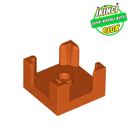 LEGO® Panel 2 x 2 x 1 Corner Posts with Centre Stud Koyu Turuncu Sıfır