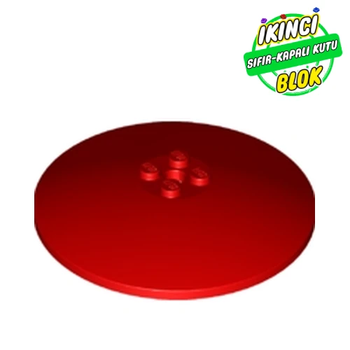LEGO® Dish 8 x 8 Inverted [Radar], Solid Studs, Squared Anti-stud Underside, Anti-Studs on Edges Kırmızı Sıfır