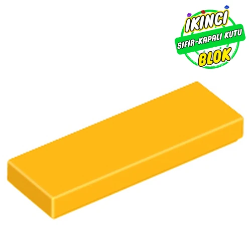 LEGO® Tile 1 x 3 Parlak Açık Turuncu Sıfır