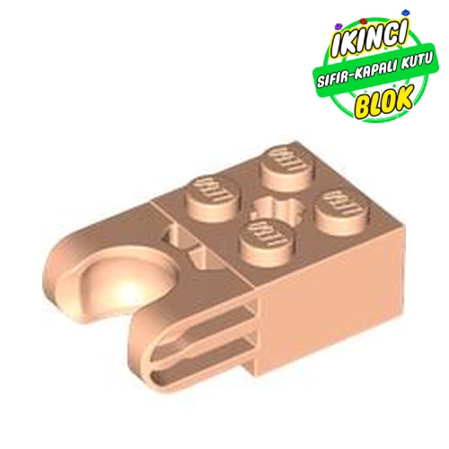 LEGO® 2 x 2 Top Bağlantılı Orta Aks Girişli Tuğla Açık Nugat Sıfır