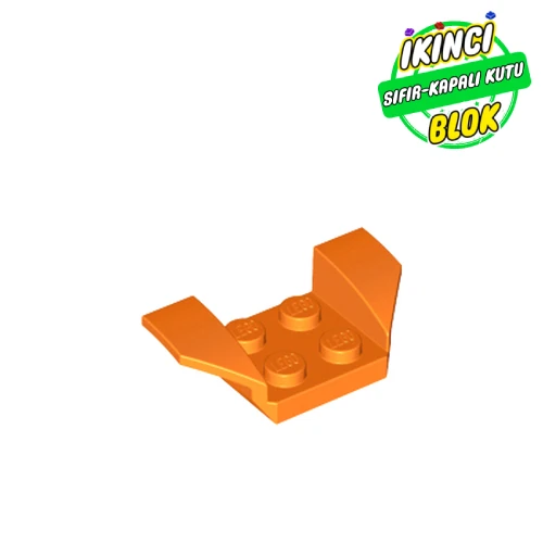 LEGO® Mudguard 2 x 4 with 2 x 2 Studs and Flared Wings Turuncu Sıfır