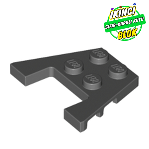 LEGO® 3 x 4 Köşe Plaka Koyu Mavimsi Gri Sıfır