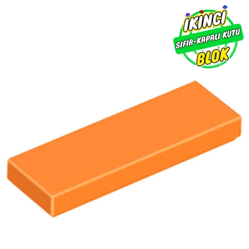 LEGO® Tile 1 x 3 Turuncu Sıfır