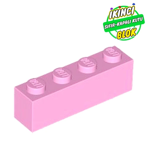 LEGO® Brick 1 x 4 Parlak Pembe Sıfır