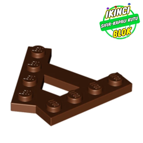 LEGO® Wedge Plate 4 Stud 45° Angle Plate Kırmızımsı Kahverengi Sıfır