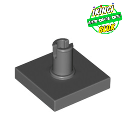 LEGO® 2 x 2 Pimli Düz Plaka Koyu Mavimsi Gri Sıfır