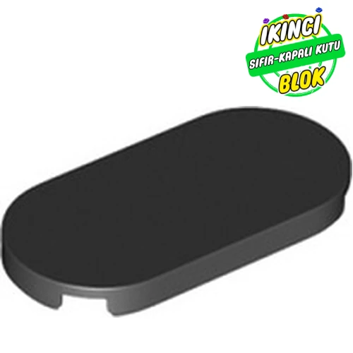 LEGO® Tile Round 2 x 4 Siyah Sıfır