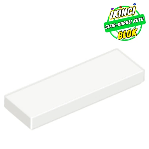 LEGO® Tile 1 x 3 Beyaz Sıfır