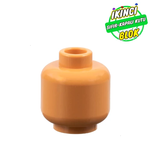 LEGO® Minifig Head [Plain] [Vented Stud - 2 Holes] Nugat Sıfır