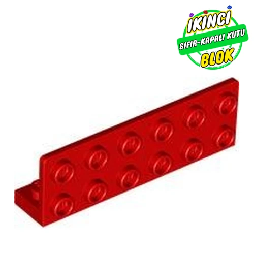 LEGO® Bracket 1 x 6 - 2 x 6 Inverted Kırmızı Sıfır