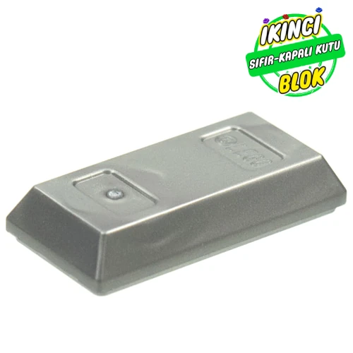 LEGO® 1 x 2 Külçe Mat Gümüş Sıfır