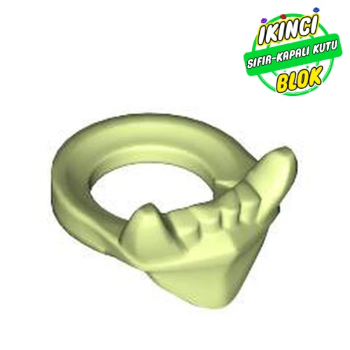 LEGO® Minifig Neckwear Lower Jaw with Fangs Sarımsı Yeşil Sıfır