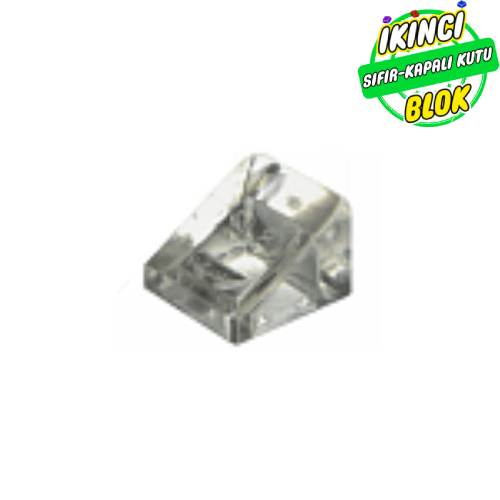 LEGO® 1 x 1 x 2/3 Eğimli Tuğla Şeffaf Sıfır
