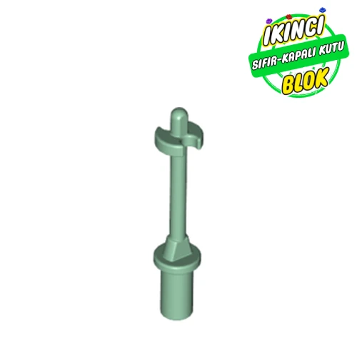 LEGO® Bar 3L with Handle, Stop Ring and Side Stops (Minifig Ski Pole) Kum Yeşili Sıfır