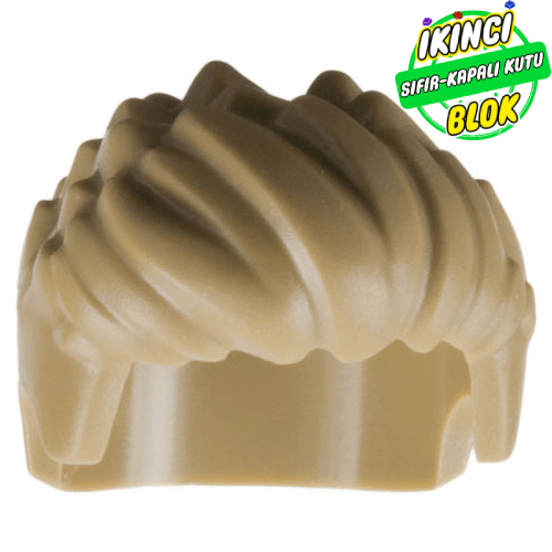 LEGO® Dik Tarzlı Saç Koyu Bej Sıfır