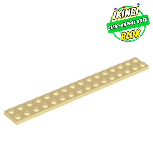 LEGO® Plate 2 x 16 Bej Sıfır