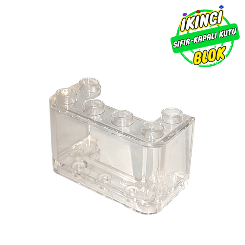 LEGO® 2 x 4 x 2 Ters Cam Şeffaf Sıfır