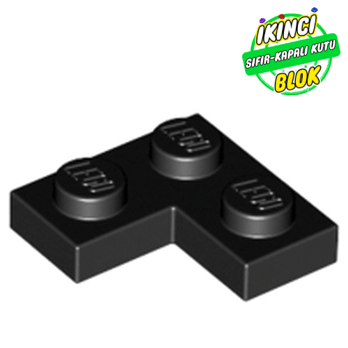 LEGO® 2 x 2 Köşe Plaka Siyah Sıfır