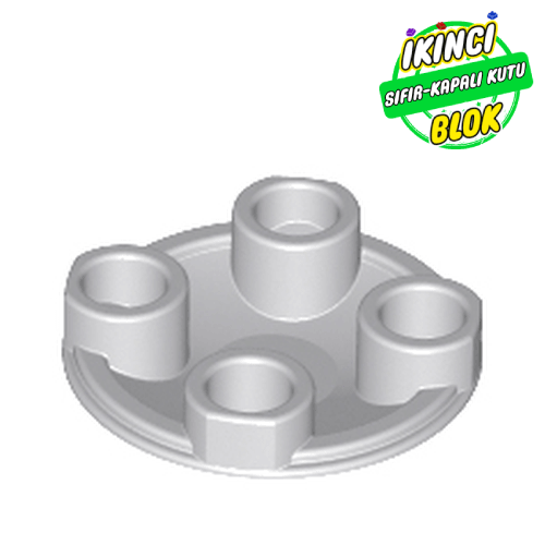 LEGO® 2 x 2 Kavisli Yuvarlak Altlı Tekne Studu Açık Mavimsi Gri Sıfır