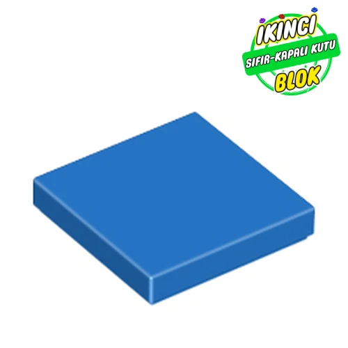LEGO® Tile 2 x 2 with Groove Mavi Sıfır