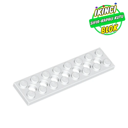 LEGO® Technic Plate 2 x 8 [7 Holes] Beyaz Sıfır