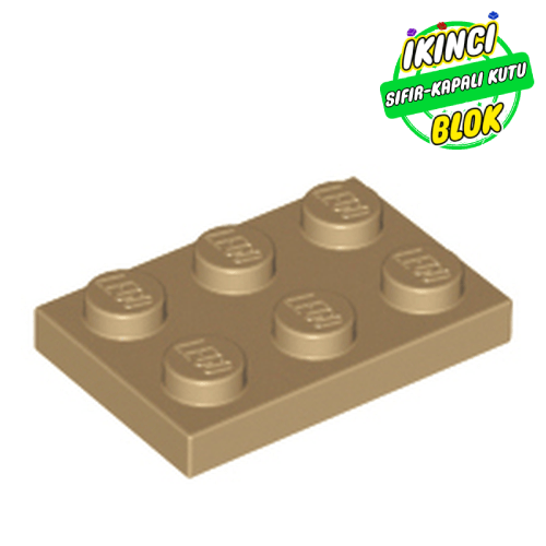 LEGO® 2 x 3 Plaka Koyu Bej Sıfır