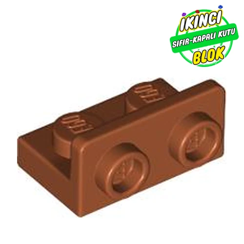 LEGO® 1 x 2 Braket Ters 1 x 2 Bağlantılı Koyu Turuncu Sıfır