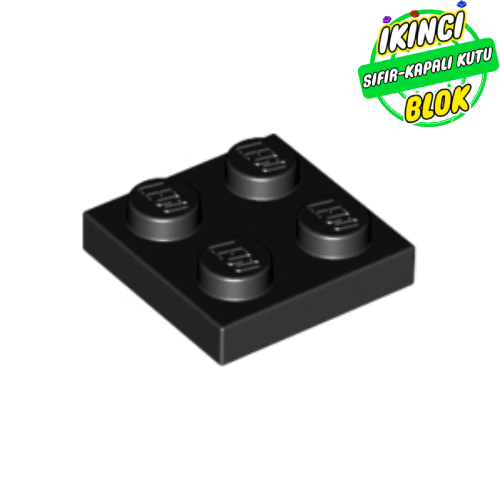 LEGO® 2 x 2 Plaka Siyah Sıfır