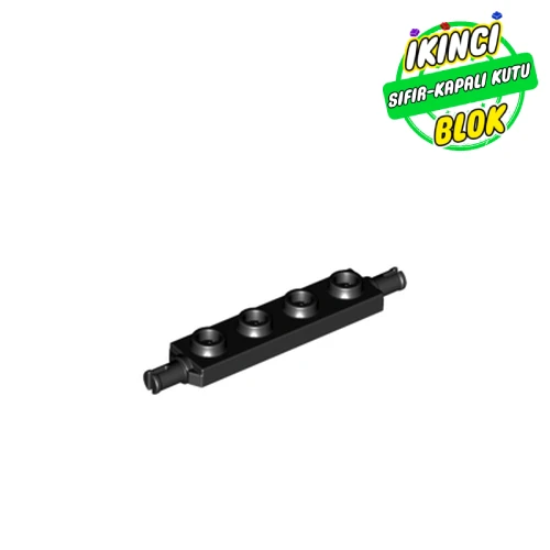 LEGO® Plate Special 1 x 4 with Wheels Holder Siyah Sıfır
