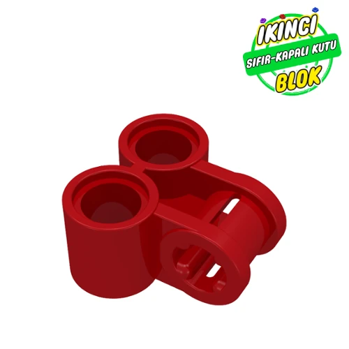 LEGO® Technic Axle and Pin Connector Perpendicular Double Kırmızı Sıfır