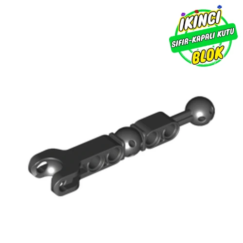 LEGO® Large Figure Skeletal, Limb with Ball Joint on Axle and Ball Socket and Four Holes Siyah Sıfır