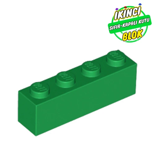 LEGO® Brick 1 x 4 Yeşil Sıfır