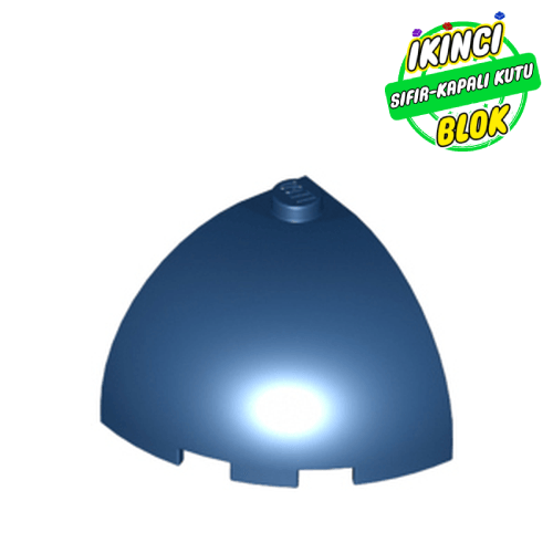 LEGO® 3 x 3 x 2 Kubbe Koyu Mavi Sıfır