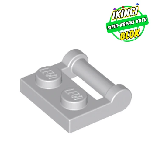 LEGO® Plate Special 1 x 2 [Side Handle Closed Ends] Açık Mavimsi Gri Sıfır