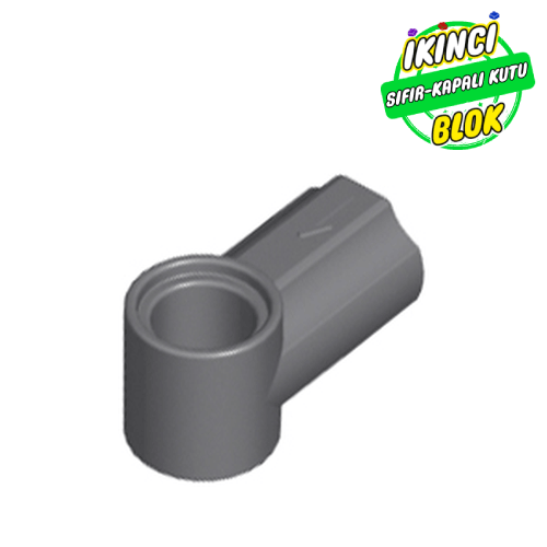 LEGO® Aks ve Pin Bağlayıcısı Açılı #1 Koyu Mavimsi Gri Sıfır