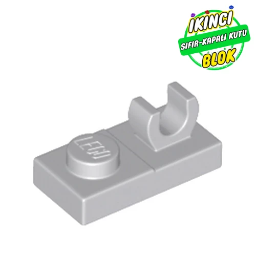 LEGO® Plate Special 1 x 2 [Open O Top Clip] Açık Mavimsi Gri Sıfır