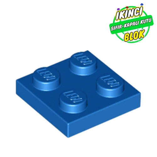 LEGO® Plate 2 x 2 Mavi Sıfır