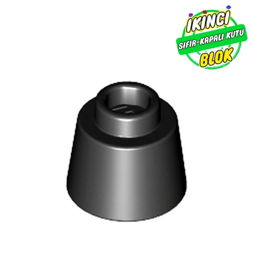 LEGO® Cone 1.17 x 1.17 x 2/3 (Fez) Siyah Sıfır
