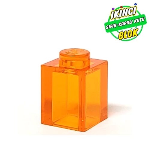 LEGO® Brick 1 x 1 Şeffaf Turuncu Sıfır