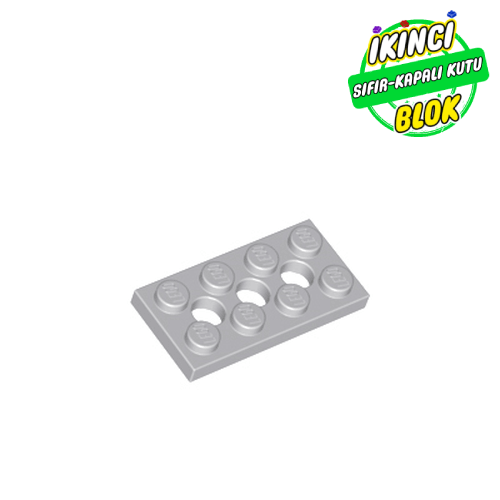 LEGO® 2 x 4 Technic Plaka 2 Delikli Açık Mavimsi Gri Sıfır