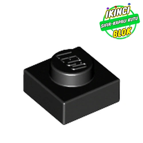 LEGO® Plate 1 x 1 Siyah Sıfır