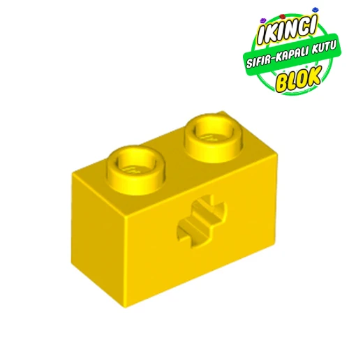 LEGO® 1 x 2 Dişli Delikli Tuğla Sarı Sıfır
