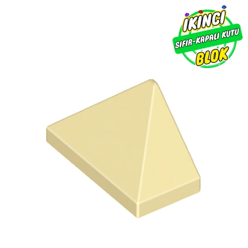 LEGO® Slope 45° 2 x 1 Triple with Inside Stud Holder Bej Sıfır