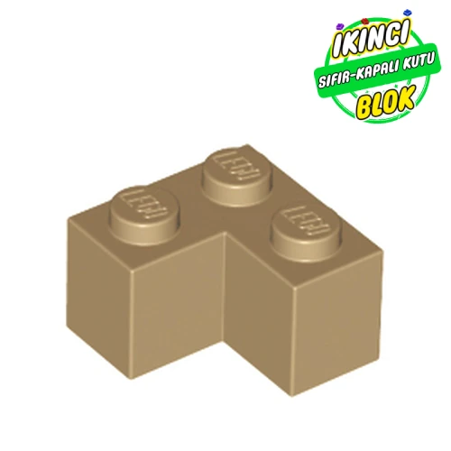 LEGO® Brick 2 x 2 Corner Koyu Bej Sıfır